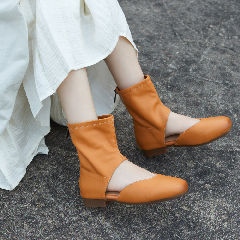 British Handmade Genuine Soft Bottom Roman Flat Sandals