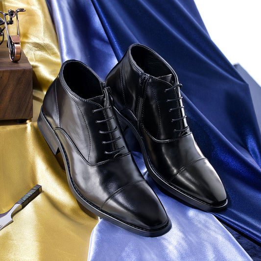 Men's Plus Size Martin Low-cut Business Formal Wear Chelsea Men's Leather Boots