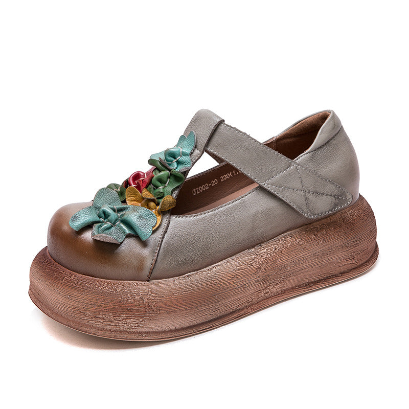 Shu Platform National Style Retro Magic Stick Artistic Heels