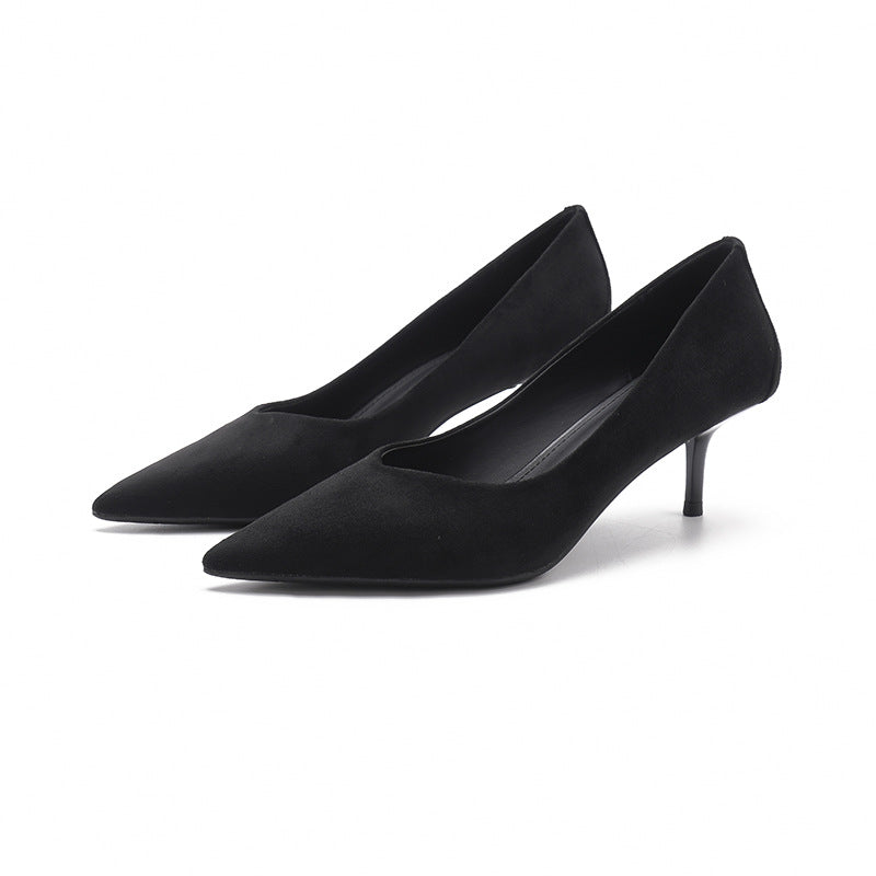 Women's High Pointed Stiletto Not Tired Feet Pumps Temperament Korean Style Women's Fashion Shoes
