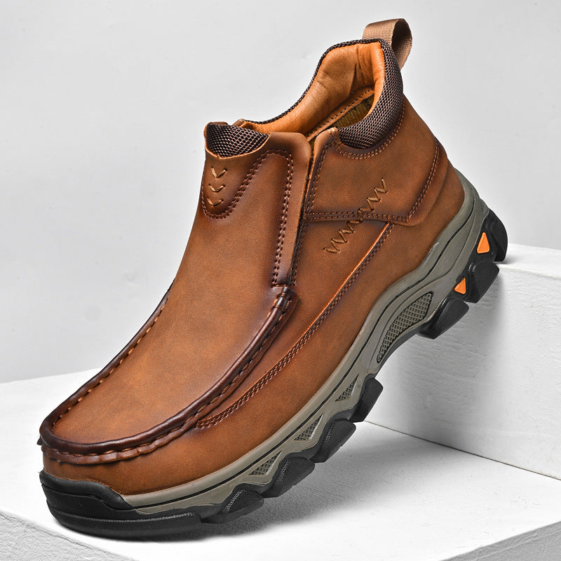 Versatile Men's Winter Outdoor Mountaineering Hiking Men's Leather Boots