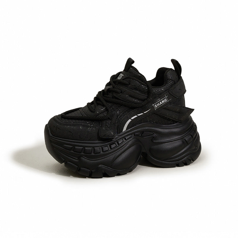 Women's Dad Fashionable Cool Thick Bottom Small Height Increasing Women's Sports Shoes
