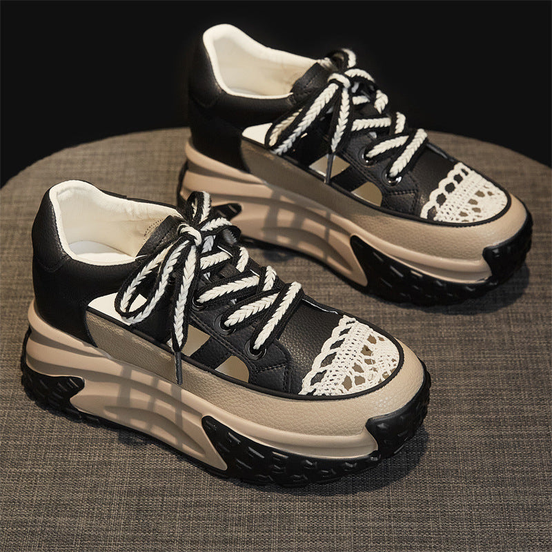 Women's Dad Summer Retro Lightweight Height Increasing Insole Sandals