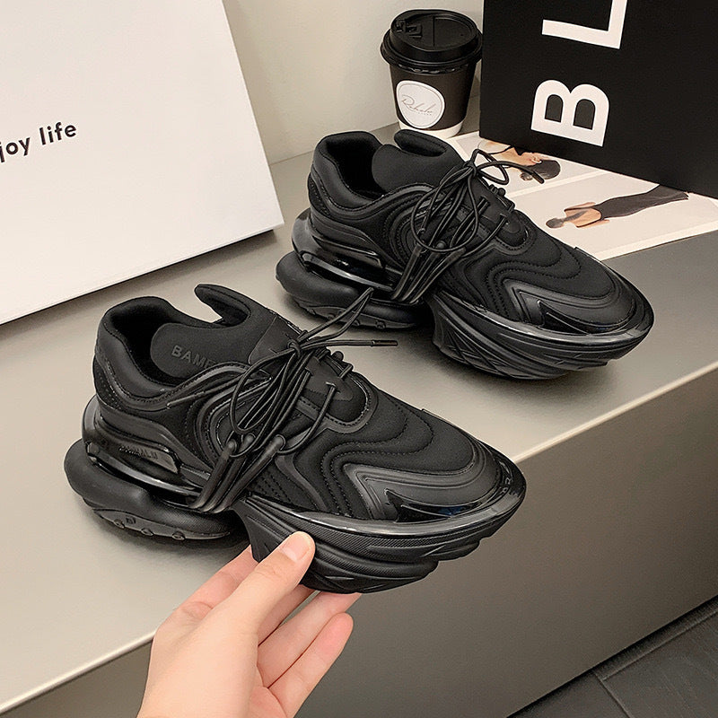 Men's Bottom Heightened Daddy Couple Niche Yacht Light Luxury Fashion Technology Women's Sports Shoes