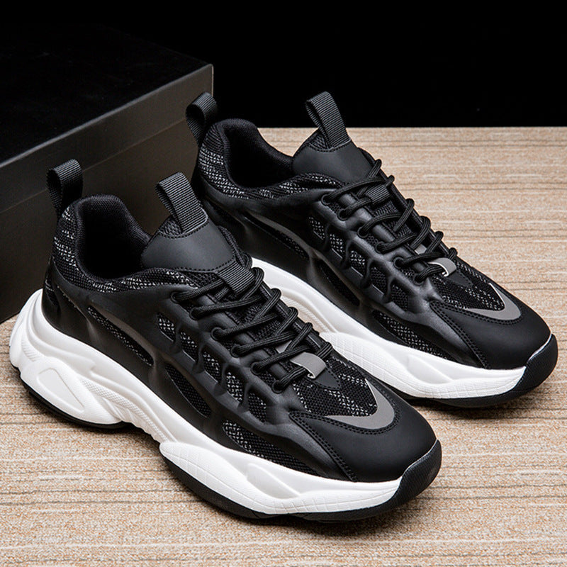 Men's Large Size Dad Summer Breathable Mesh Trendy Light Men's Sports Shoes
