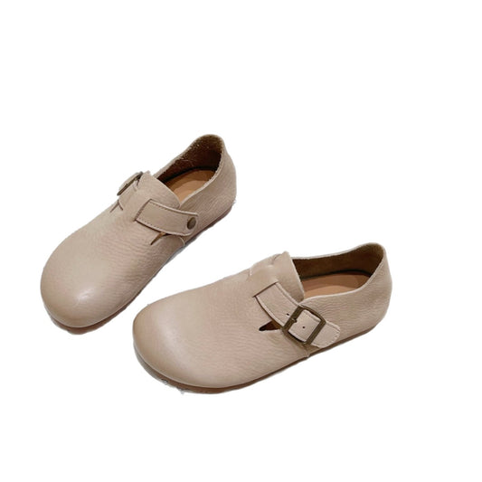Women's Cowhide All-inclusive Soft Bottom Slip-on Lazy Women's Fashion Shoes