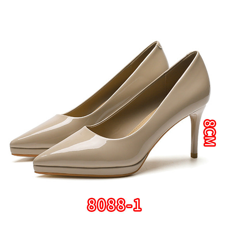 Women's Korean Patent Sexy Pointed Stiletto Classy High Fairy Style Women's Fashion Shoes