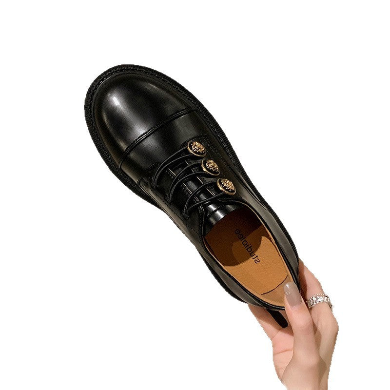 Camellia Embroidered Platform Flat Pumps Retro Women's Fashion Shoes