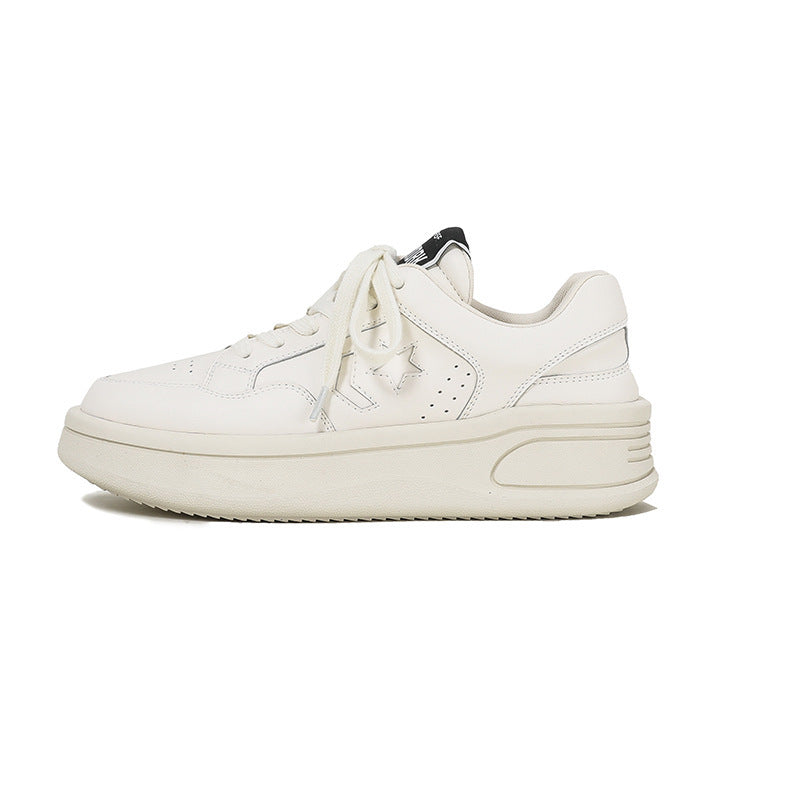 Women's Platform White Summer Leisure Height Increasing Insole Black Sports Casual Shoes