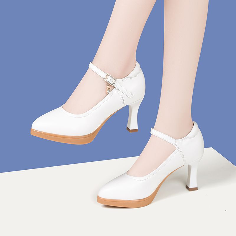 Women's Cheongsam Catwalk Show High Chunky Platform Performance Shallow Mouth Women's Fashion Shoes