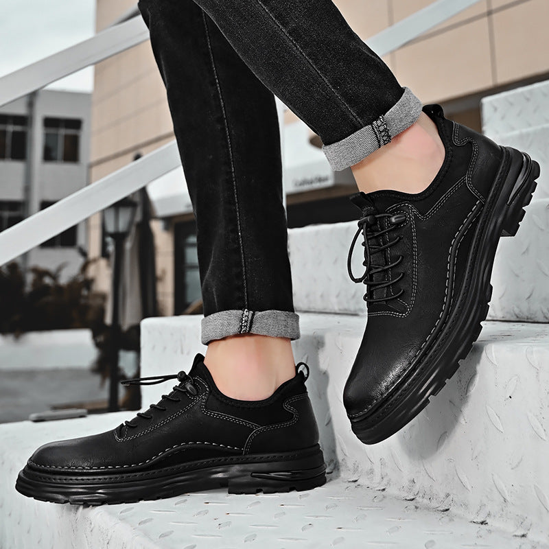 Men's Autumn Genuine Business Fashion Large Size Men's Casual Leather Shoes