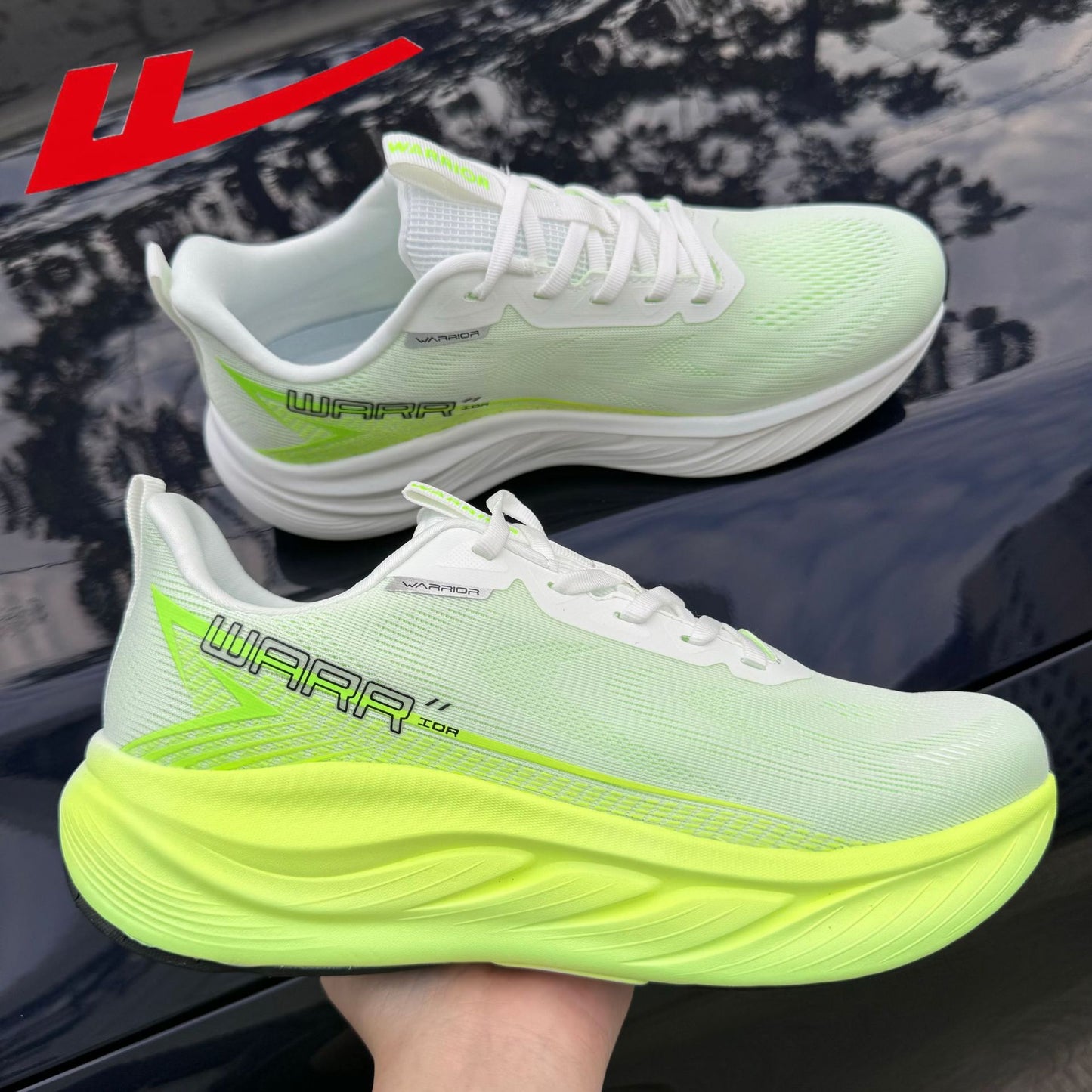 Men's Warrior Mesh Breathable Carbon Plate Comfortable Height Increasing Female Men's Sports Shoes