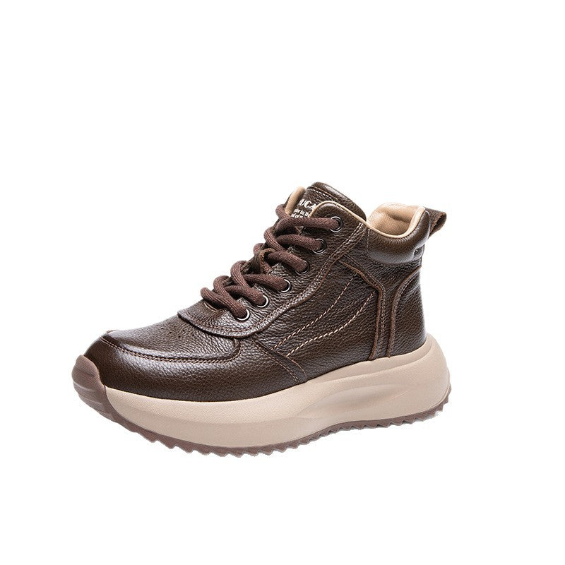 Women's Thick Bottom Retro Daddy Autumn Versatile Comfortable Soft Casual Shoes