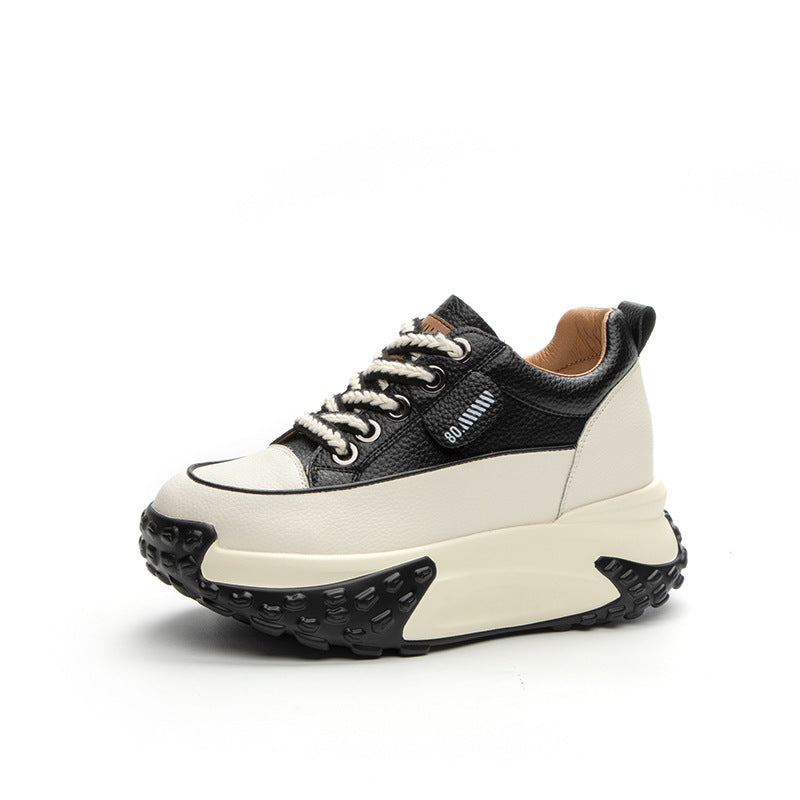 Height Increasing Insole Clunky Retro Small Platform Sneakers