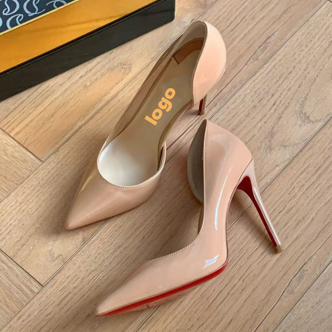 Women's Side Empty Sexy Home Red Bottom High Adult Lady Like Heels