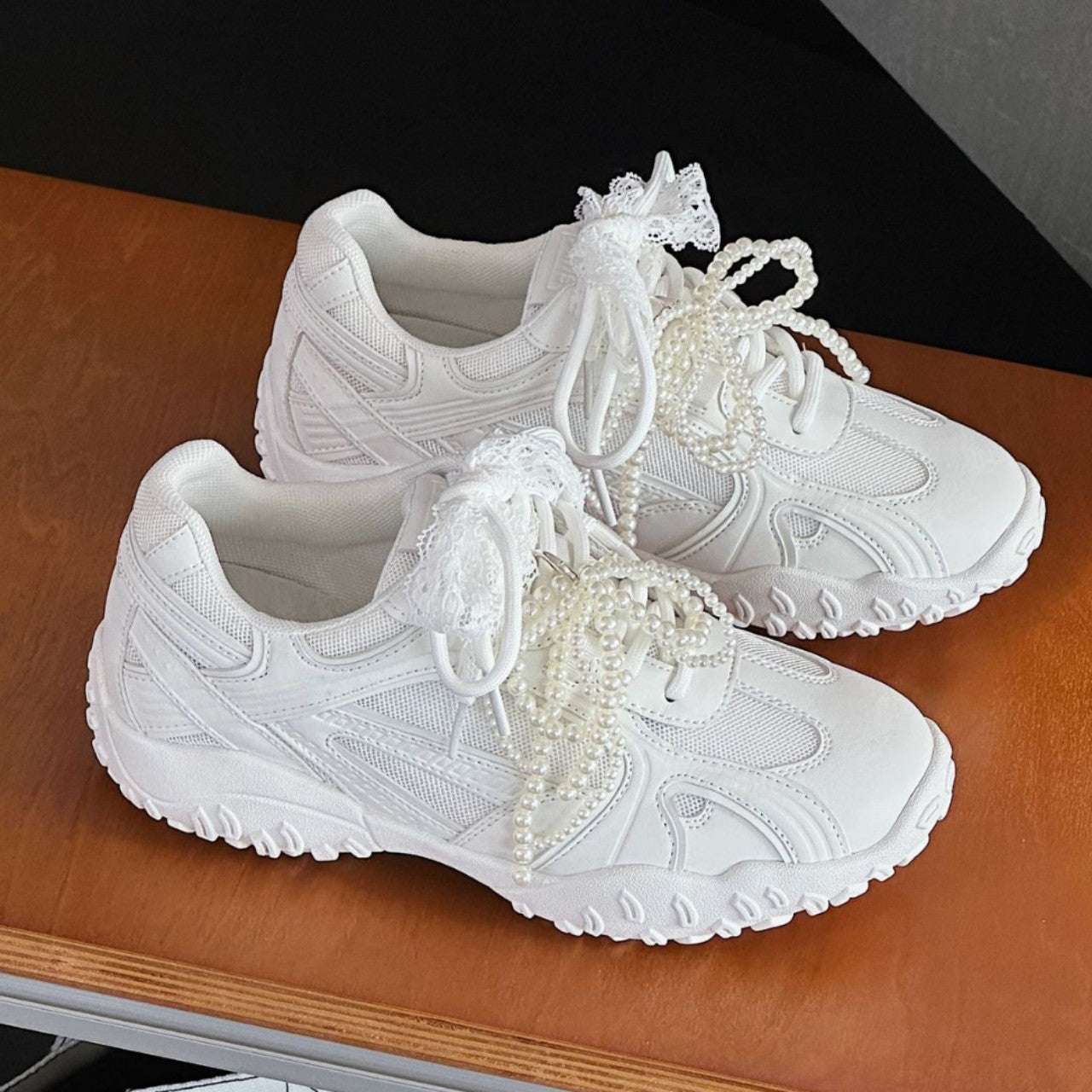 Women's Raise The Bottom Small German Training Fashionable Sports Lace Women's Casual Shoes