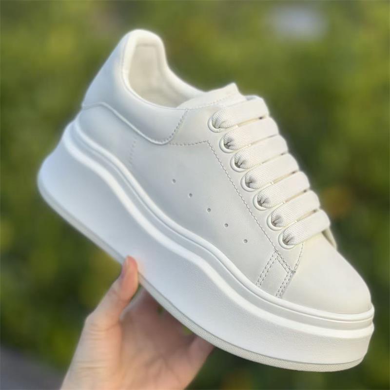 Women's Platform White Korean Style Versatile Muffin Height Sports Casual Shoes