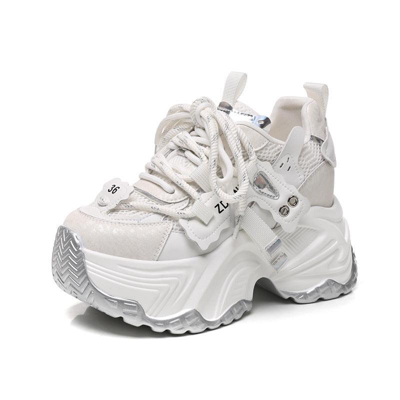 Women's Small Platform Height Increasing Insole Super Casual Shoes