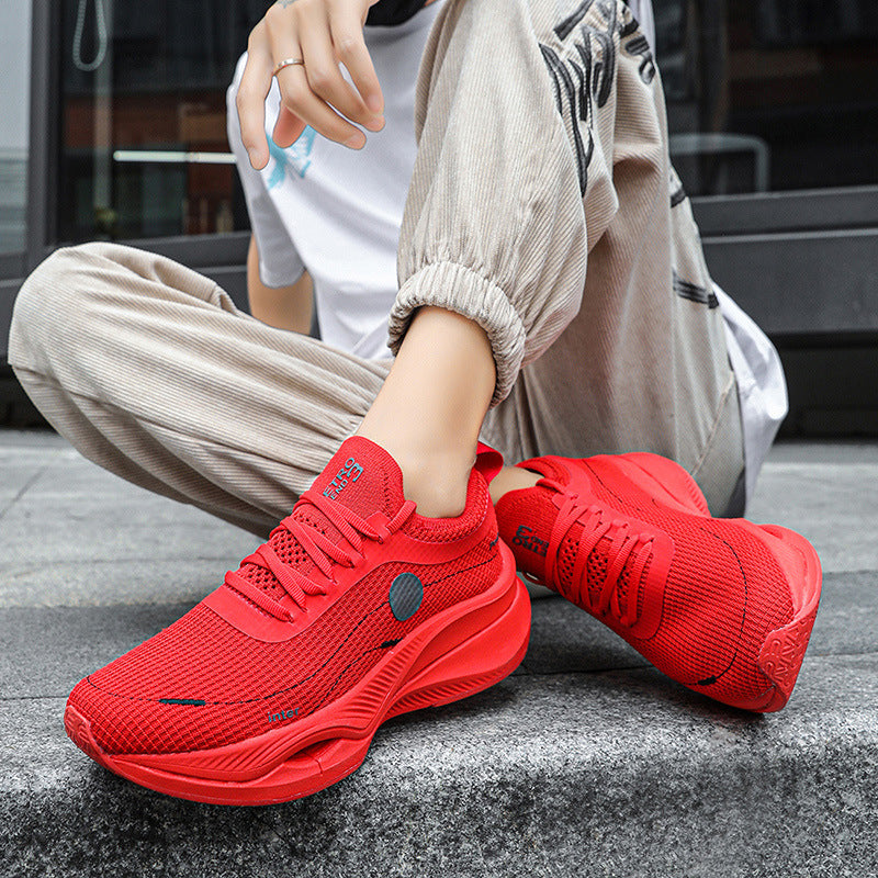 Men's Fly Woven Mesh Breathable Couple Light Fashion Trendy Women's Sports Shoes