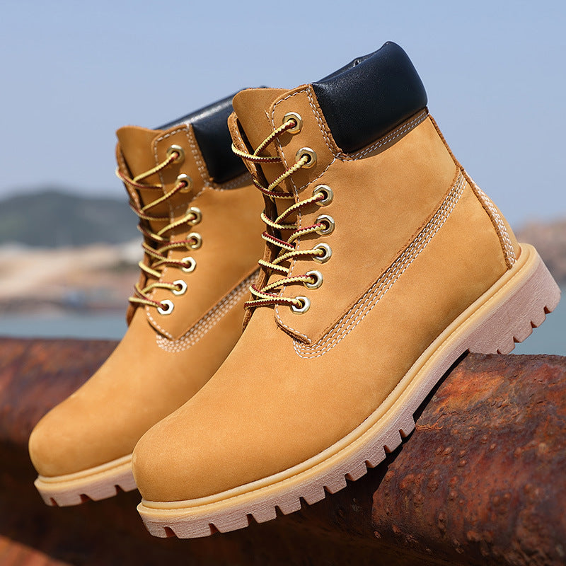 Women's & Men's Top Working Wear Worker Waterproof Martin Layer Boots