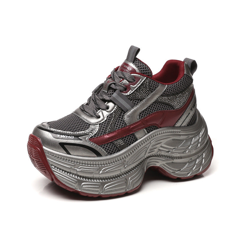 Women's Autumn Platform With Thick Sole Increased Casual Shoes