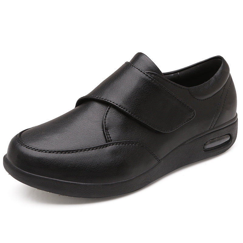 Men's Leisure Warm Air Cushion Hook Loop Leather Shoes