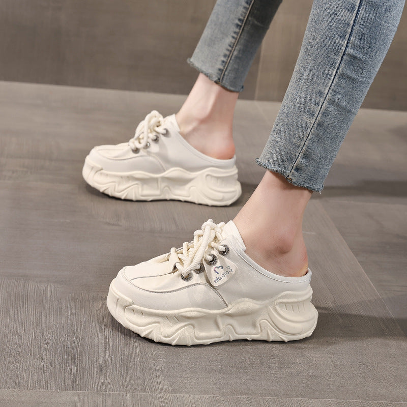 Women's Thick-soled Height Increasing Insole Lightweight Slip-on Slippers