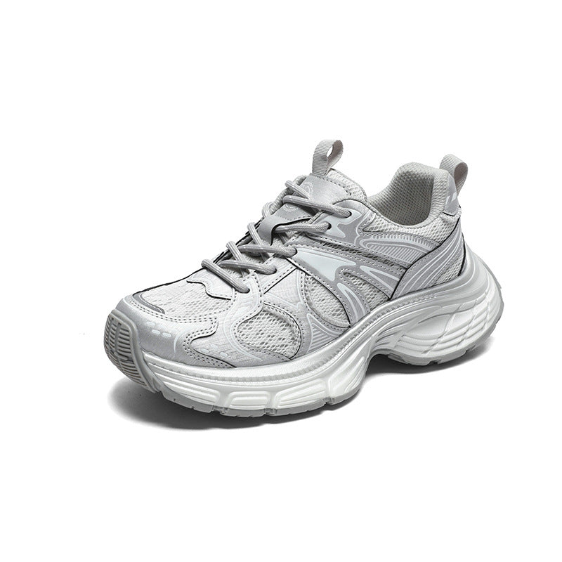 Women's Leisure Mesh Surface Clunky Platform Height Women's Casual Shoes