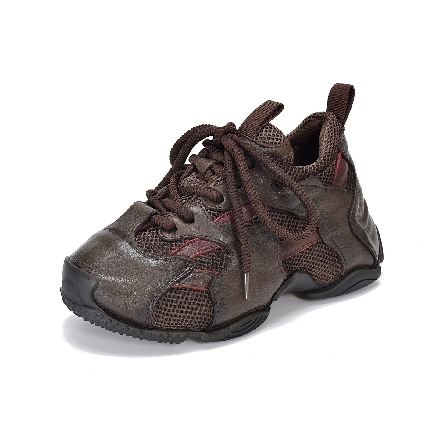 Women's Quality First Layer Contrast Color Dad Spring Mesh Sports Casual Shoes