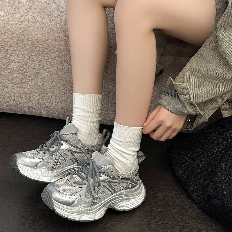 Women's Dad Autumn Paris Fashion Mesh Breathable Women's Sports Shoes