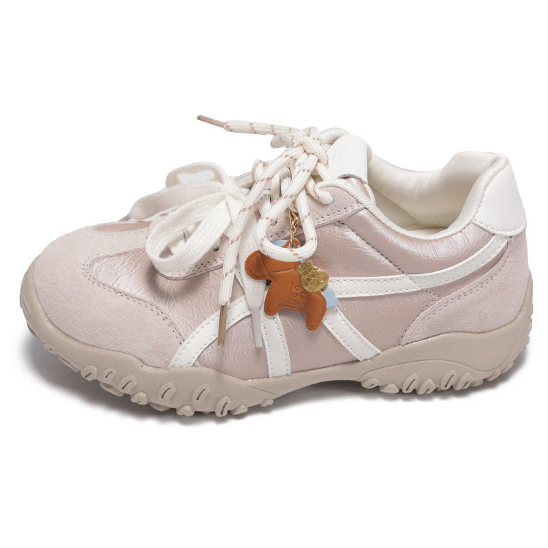Women's Pony Training Platform Heightened Daddy White Women's Sports Shoes