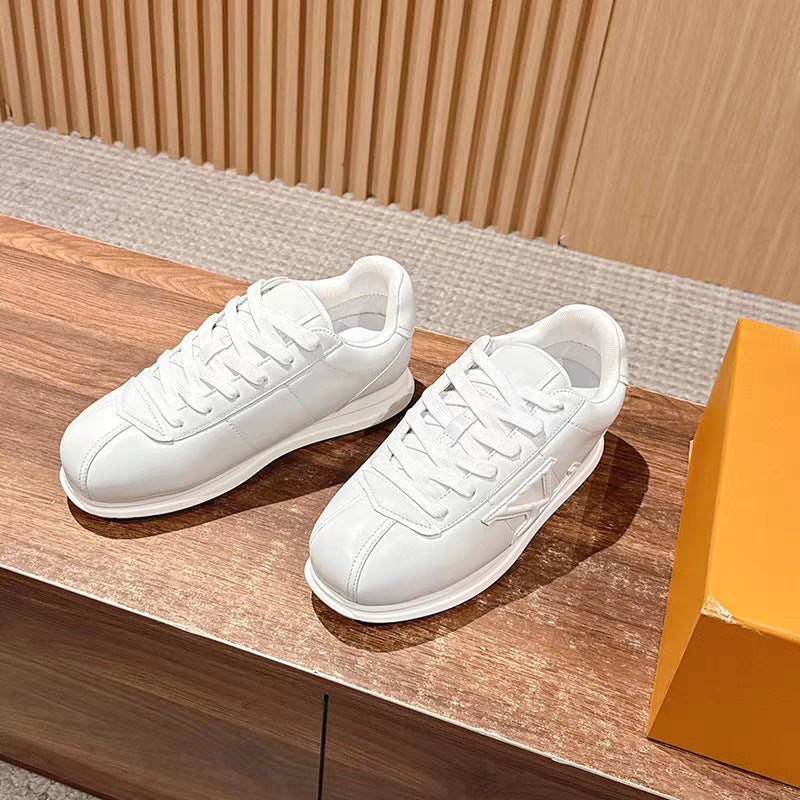 Women's & Men's Donkey's Bread Fashionable White Comfort Couple Sports Casual Shoes