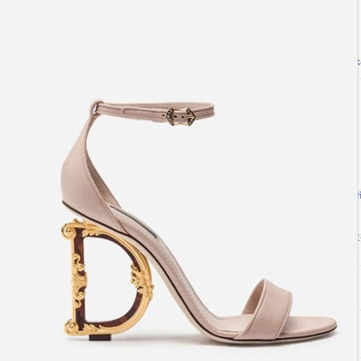 Women's One Strap Fairy Summer Wind Chunky Fashion Profiled Open Toe Sandals