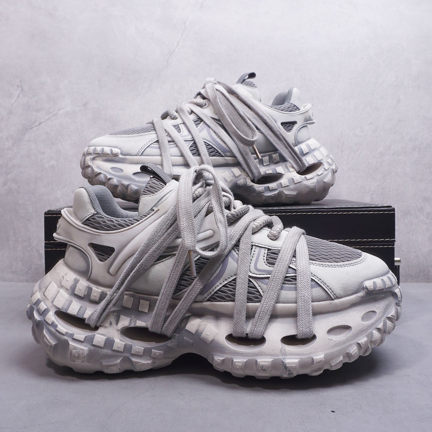 Men's Super Hot Dad Fashion Niche Platform Inner Men's Sports Shoes