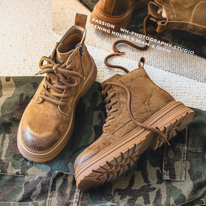 Men's Desert Autumn Couple Worker British Style Men's Martin Boots