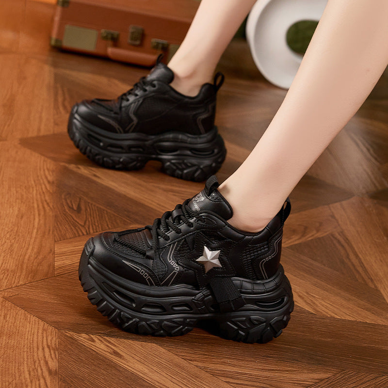 Women's Platform Dad Small Height Increasing Insole Women's Sports Shoes