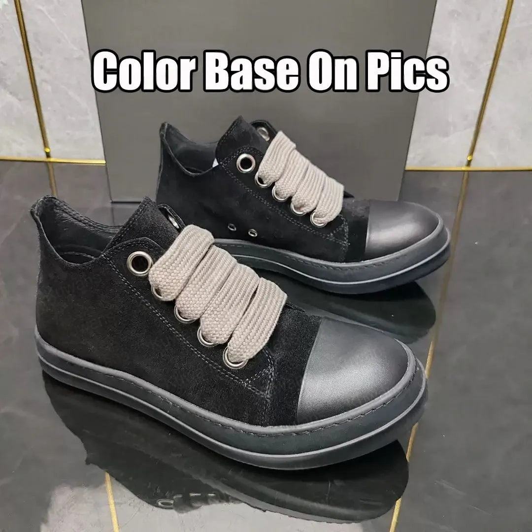 Platform Height Increasing Round Toe High Version Comfortable Casual Shoes