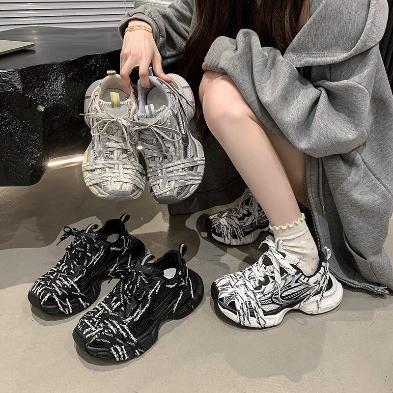 Summer Fashion Niche Platform Breathable Dad Casual Shoes