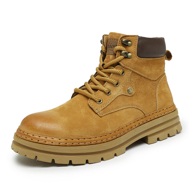 Men's Top Worker Outdoor Fleece-lined Warm Short Boots