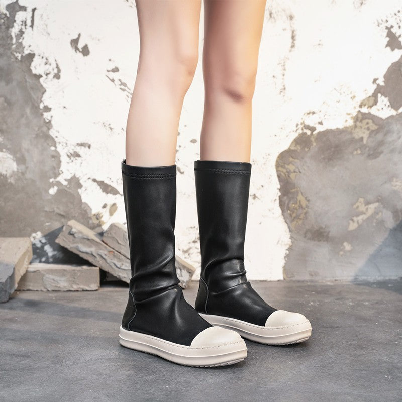 Women's Knee Stretch Thin Spring Goddess Super Hot Short Tang Olivia Boots
