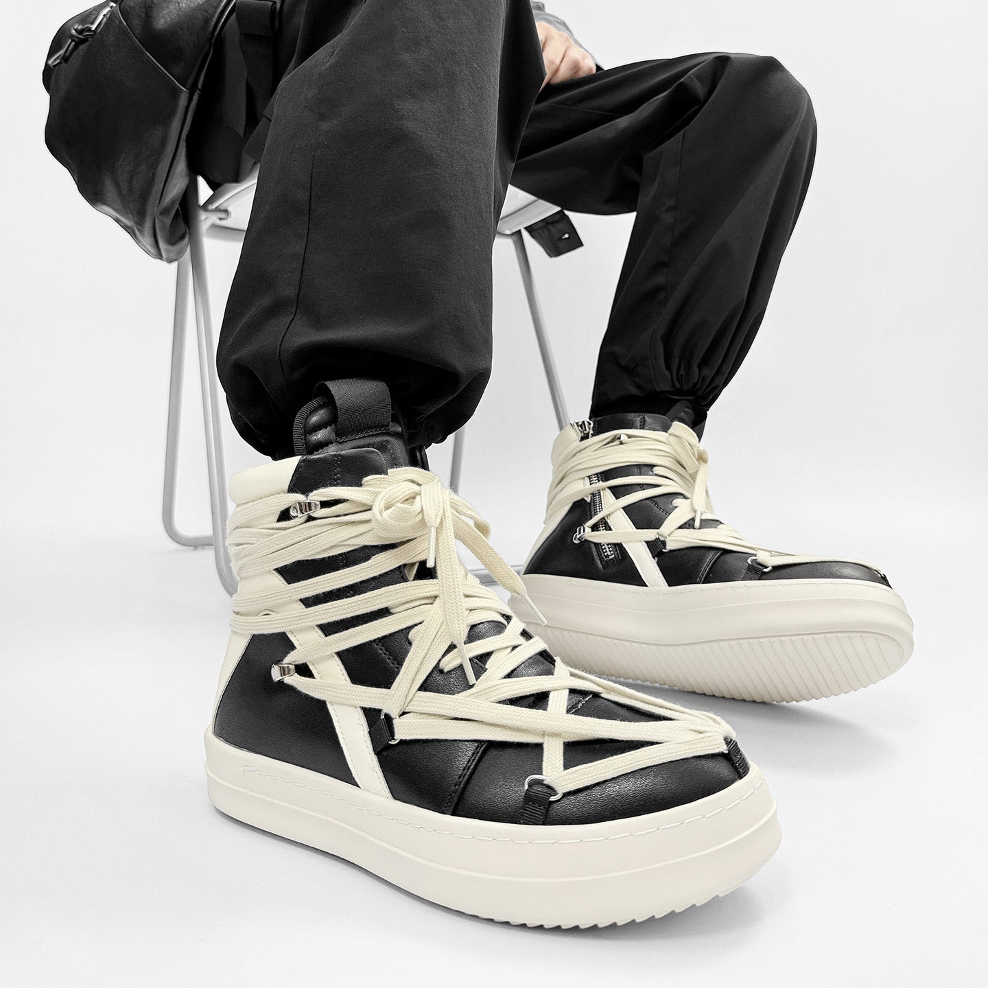 Men's American Genuine Fashion Thick Sole Height Increasing Sports Boots