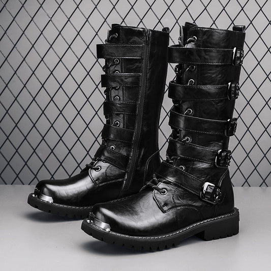 Men's Four National Fashion Tough Man Martin Plus Size Palace Style Men's Shoes