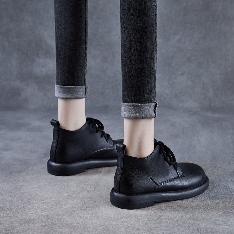 Women's Authentic Retro Ankle Soft Soled Flats Boots
