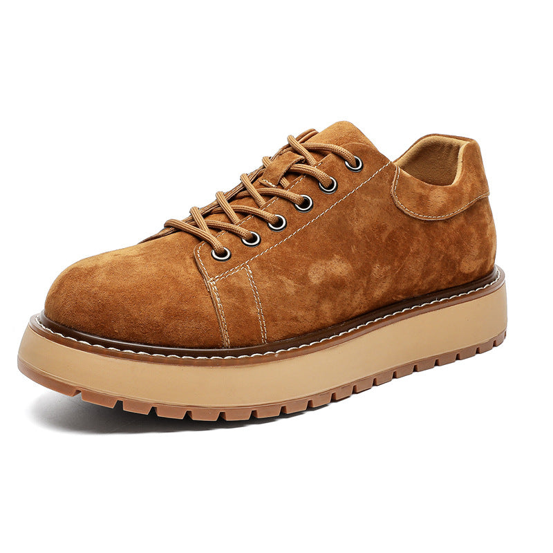 Men's Fashion Suede Retro Platform Joker Men's Martin Boots