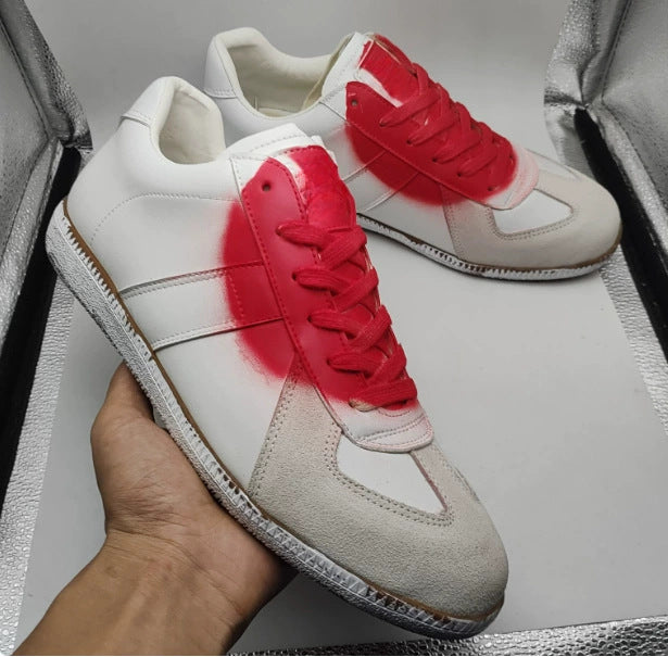 Women's & Men's Flat Inkjet German Training Genuine Fashion Casual Shoes