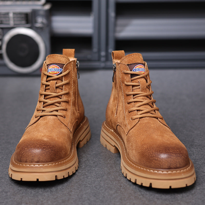Men's Vintage Autumn Short Trendy Worker British Men's Martin Boots