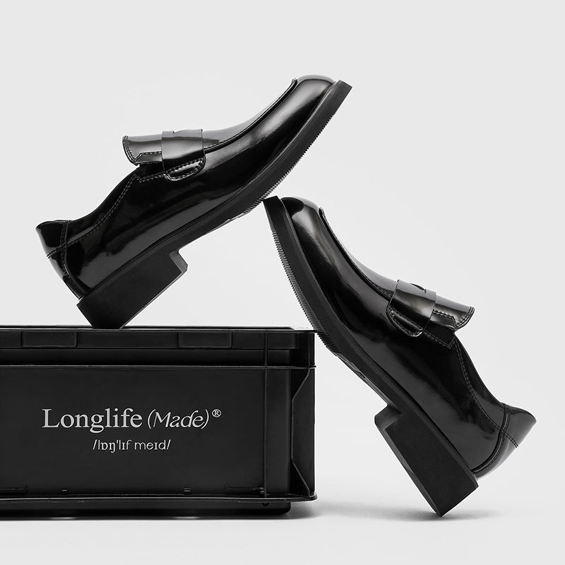 Men's Toe Business Formal Wear Wide British Breathable Loafers