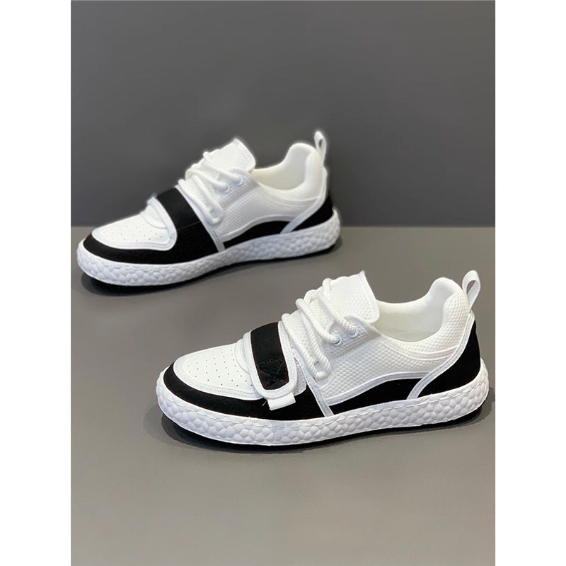 Men's Tide Breathable White Korean Trendy Fashion Joker Lightweight Men's Sports Shoes