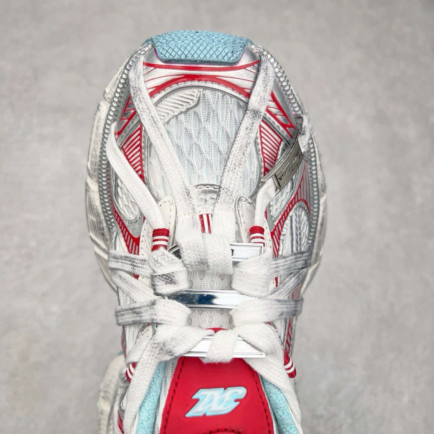 Gao Ding Paris Mesh Breathable Catwalk Retro Heightened Distressed Dirty Men's Sports Shoes