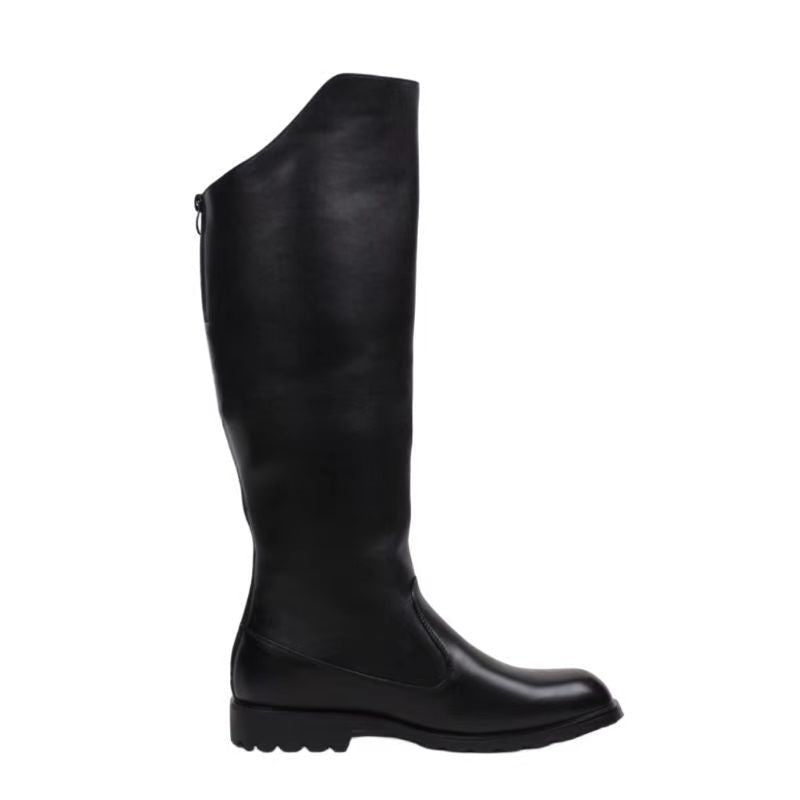 Men's Inner Long Tube Knee Pad Warm Knight Men's Leather Boots